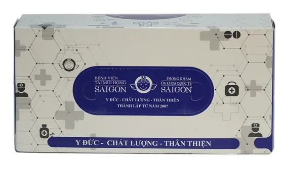 Hộp khăn giấy in logo bệnh viện