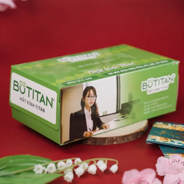 Hộp khăn giấy in logo Butitan