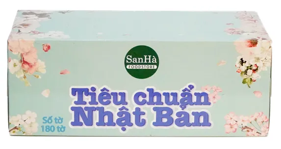Hộp khăn giấy in logo SanHa